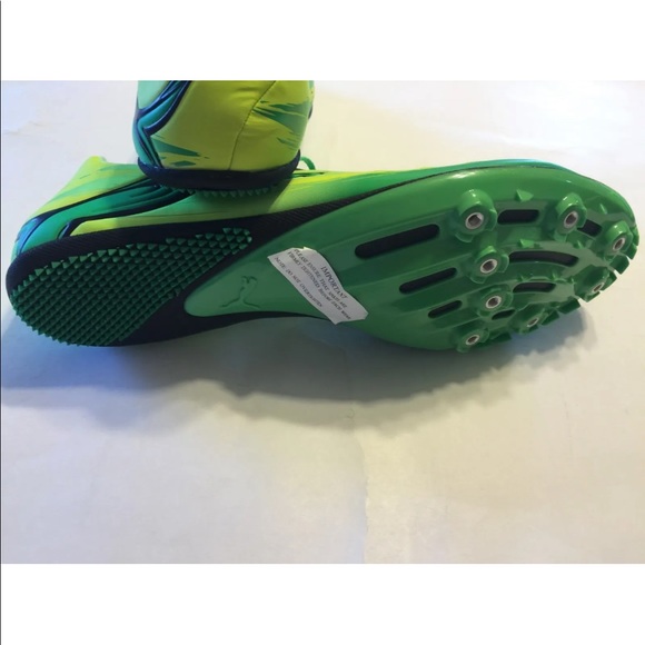 New Puma TFX Star Multi Sports Cleats Track Field Soccer Football 13 Neon Green - Picture 6 of 8